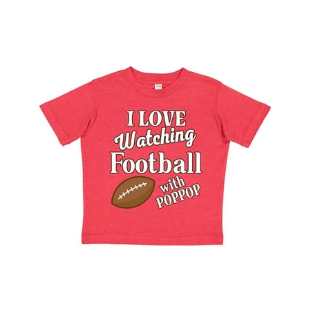

Inktastic PopPop Football Watching Grandson Gift Gift Toddler Boy or Toddler Girl T-Shirt