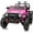 Barbie Pink, variant on Outfunny 12V Kids Ride on Toys, 2 Seater Electric Ride on Truck Car for Big Kids with Remote, Bluetooth - Pink