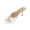 White, variant on Womens Embossed Heeled Sandals Casual Slip On Slides Fashion Open Toe High Heels Summer Vacation Beach Party Wedding