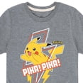 thumbnail image 3 of Pokémon - Pikachu Lightning Bolt Art - Youth Short Sleeve Graphic T-Shirt, 3 of 5
