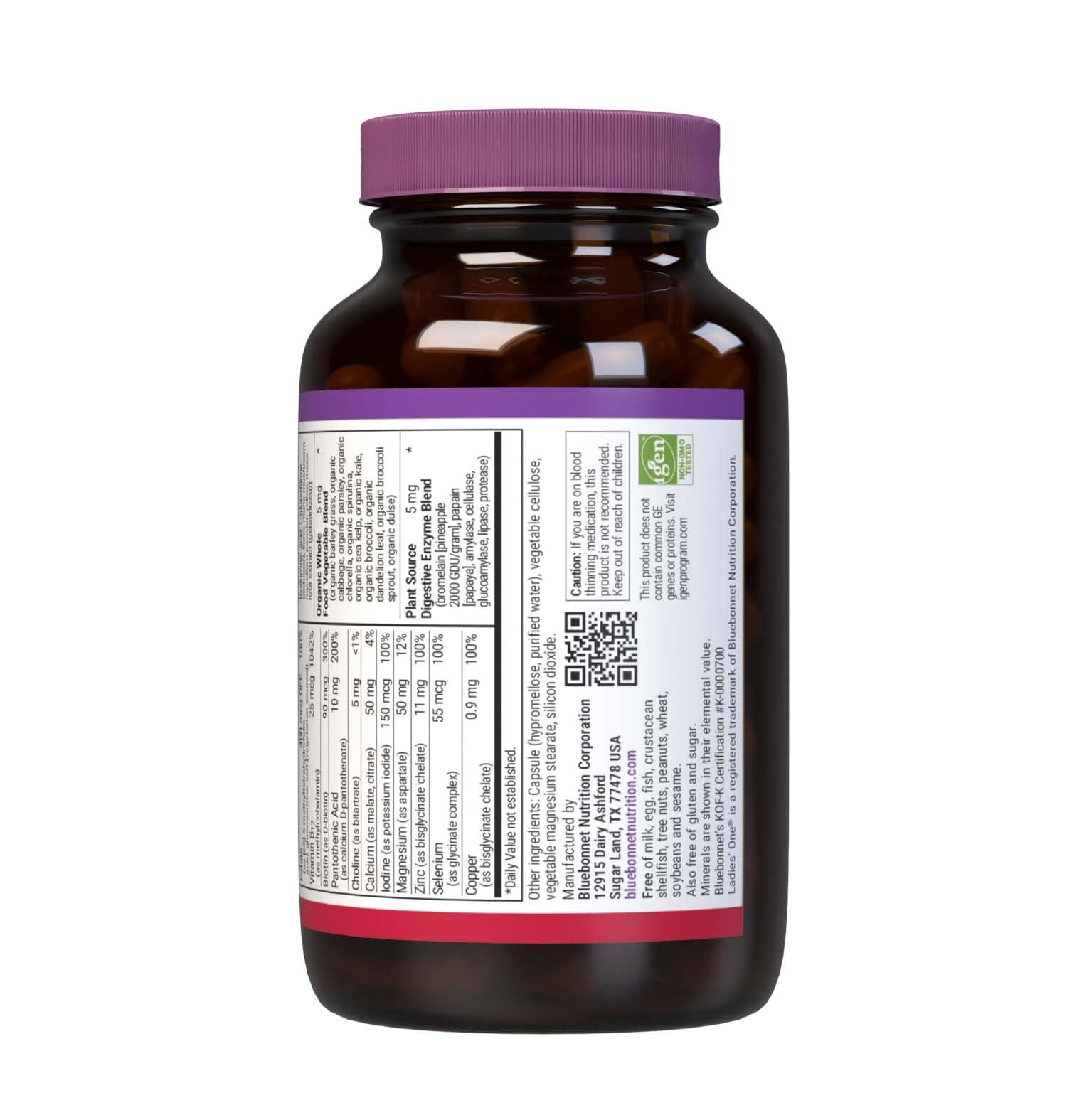 Bluebonnet Ladies’ ONE 40+ Whole Food-Bed Multiple, Multivitamin for Women 40+, 60 Days
