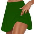 thumbnail image 2 of Feancey Women's Golf Skirts,Athletic Skorts for Women Tummy Control Tennis Skirts Summer Stretchy High Waisted Golf Skort Army Green S, 2 of 6