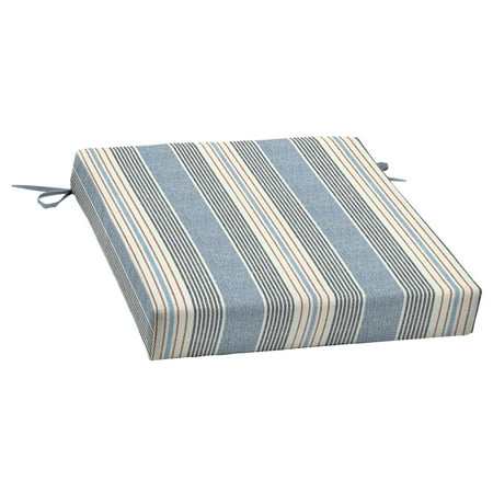 - Better Homes & Gardens Hickory Stripe 21 x 21 in. Outdoor Dining Seat Cushion with EnviroGuard
