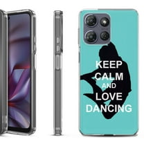 Shockproof Protective Phone Case for Motorola Moto G Play 2026, by OneToughShield - Keep Calm / Dancing