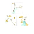 thumbnail image 2 of Metaverse June Erica Vess 'Teal and Ochre Ginko' Canvas Art (Set of 3), 2 of 5