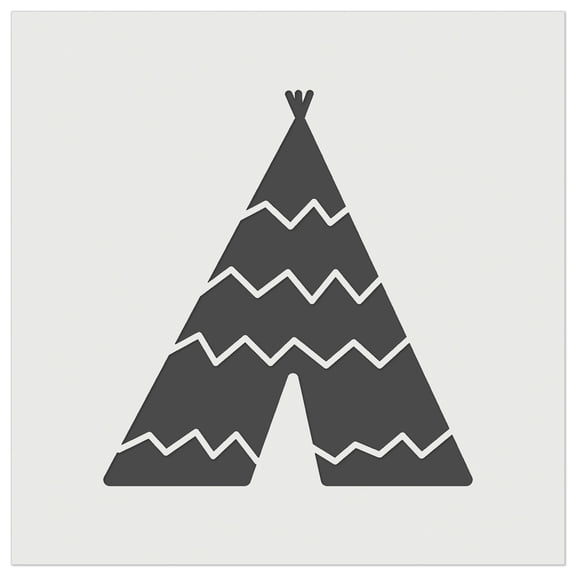 Tipi Teepee DIY Cookie Wall Craft Stencil - 9.0 Inch