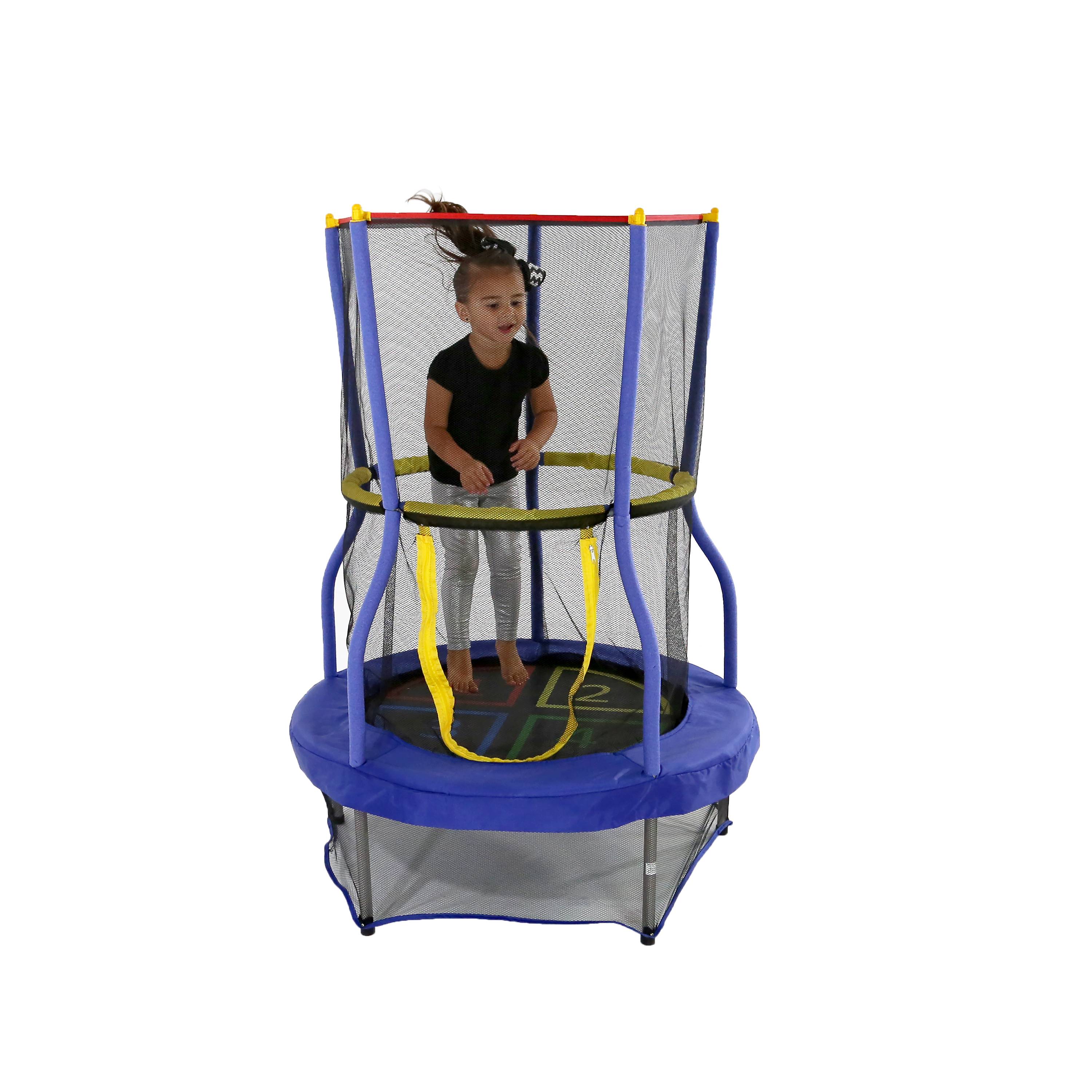 Skywalker Trampolines 40-Inch Bounce-N-Learn Trampoline, with Enclosure, Blue - image 7 of 10