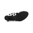 thumbnail image 5 of BLISSFUL STEP Women's Printed Stiletto Heels Slides Sandals, 5 of 8