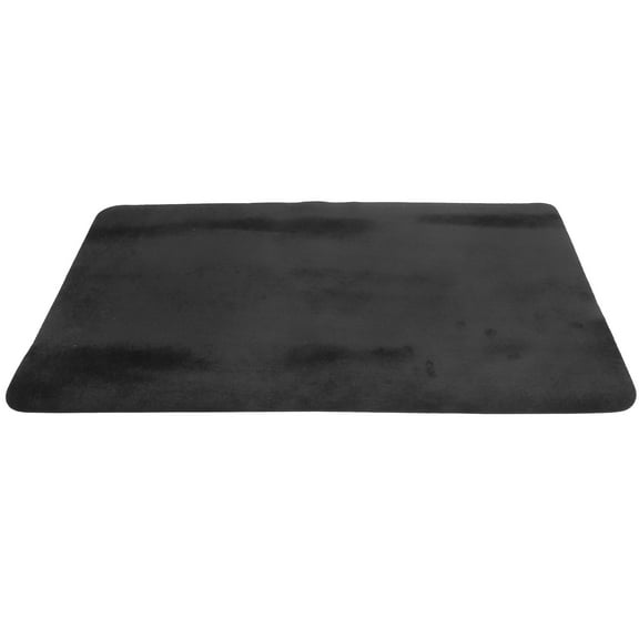 TEHAUX 1Pcs Card Mat for Shows with Non-slip Grip and Construction in Black 23.6x15.7in