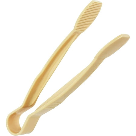 

TrueCraftware - 9 Flat Grip Serving Tongs Polycarbonate Beige Color NSF listed