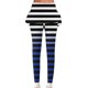 thumbnail image 1 of Puntoco Pantalones De Cintura Elástica Cómodos A Rayas De Moda Para Mujer Pantalones De Doble Capa Con Bolsillo De Yoga Azul Oscuro Xxl, 1 of 5