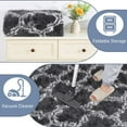 thumbnail image 4 of Lochas Shag Area Rug Geometric Plush Fluffy Rugs Soft Moroccan Carpet for Bedroom Living Room Floor Mat Home Decor,3x5ft,Dark Gray/White, 4 of 6