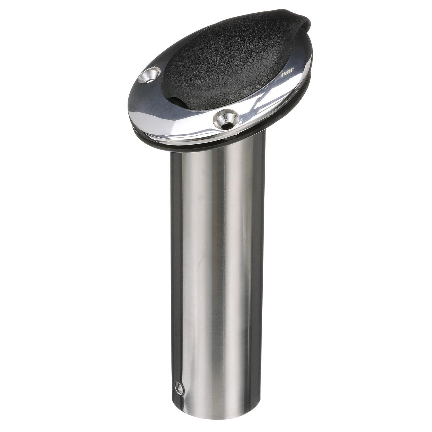 Attwood Stainless Steel Flush Mount 0 Degree Rod Holder, White, Open End