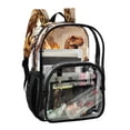 thumbnail image 3 of Iauyy Clear Backpack Heavy Duty PVC Transparent Backpack for College Workplace, Mechanical T-rex, 3 of 8