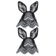 thumbnail image 2 of EeaseMX 2 diademas con orejas de gato y conejo, de encaje, decorativas, para el pelo, para fiesta, 2 of 7