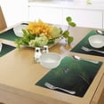 thumbnail image 4 of Ambesonne Animal Place Mats Set of 4, Peacock Bird Plumes, Standard Size, Green Blue, 4 of 6