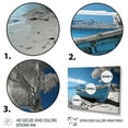 thumbnail image 3 of Designart "Monochrome Beach Hawaii Blue wall decor" Nautical & Beach Metal Wall Décor Set, 3 of 5