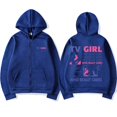 thumbnail image 5 of Sweat à Capuche Zippé Imprimé Graphique pour Fille, Mode Décontractée, Veste Zippée Surdimensionnée pour Hommes, Chandails en Molleton en Polaire, 5 of 5