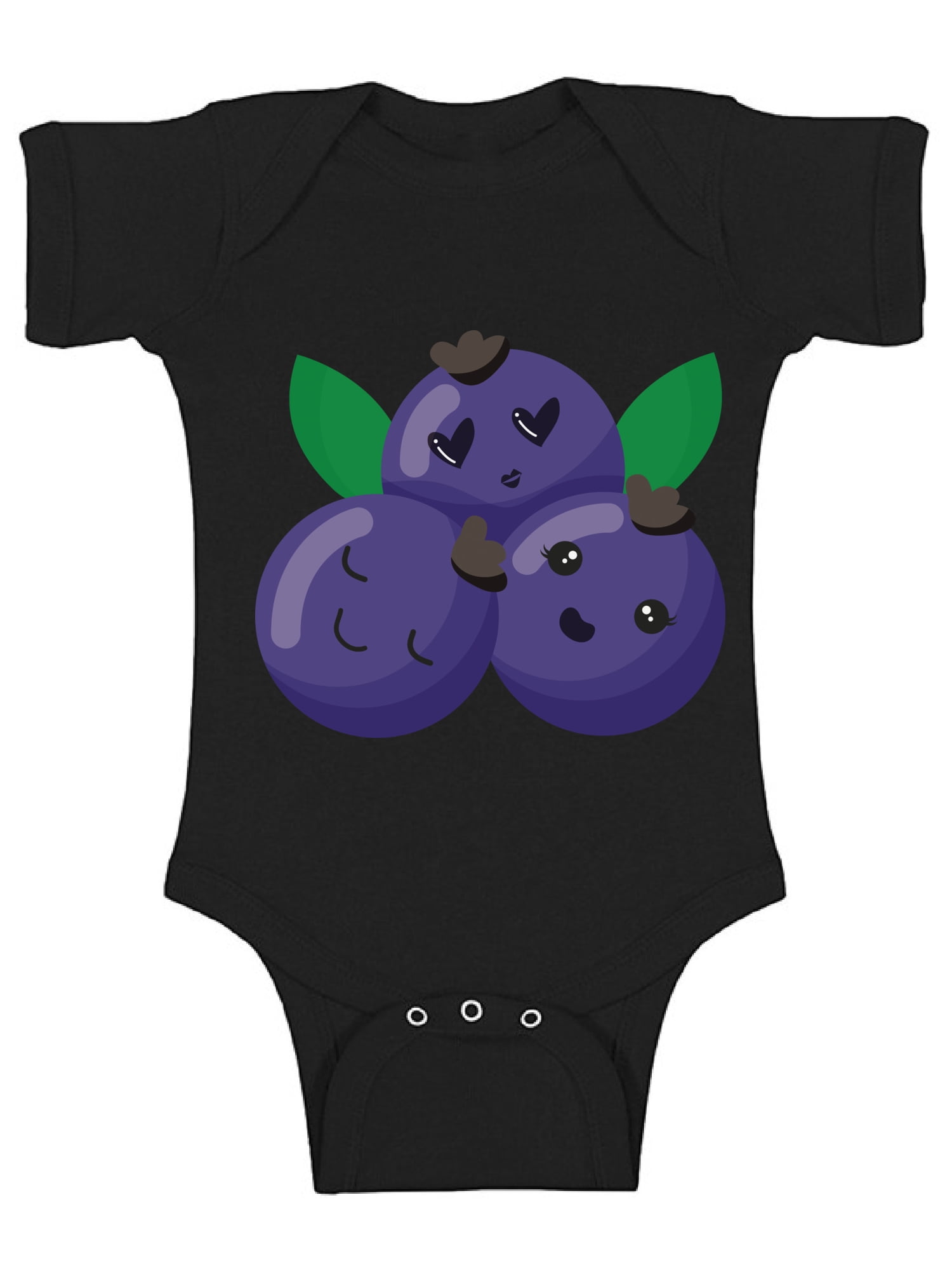 Awkward Styles Blueberry Baby Bodysuit Short Sleeve for Girls Blueberry