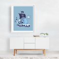 thumbnail image 2 of MUSICAL SHIP - Illustration Music Boat Nautical Whimsical Retro White Framed Wall Art Print 16 x 20 inches, 2 of 3