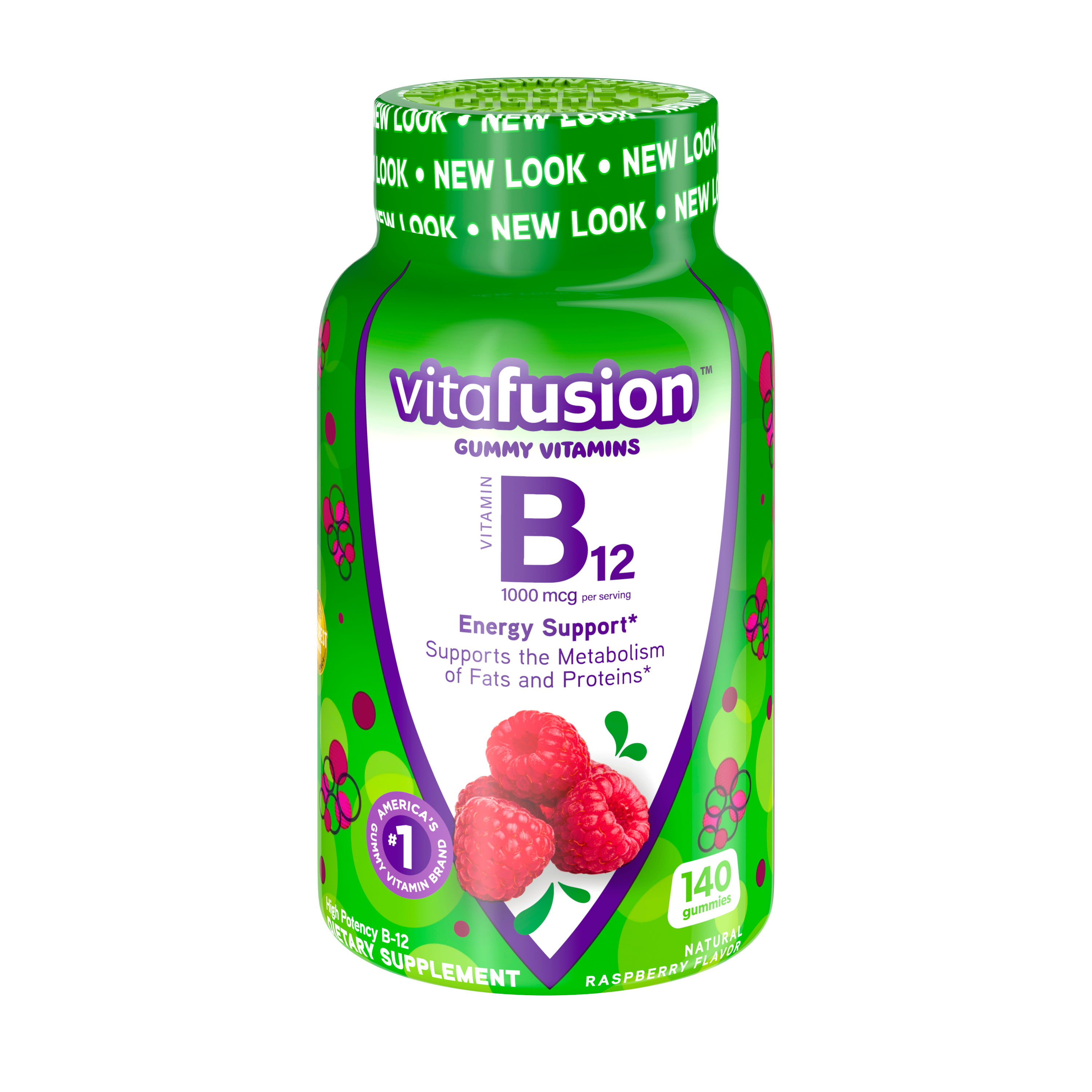 Vitafusion Vitamin B-12 1000 mcg Gummy Supplement, 140ct - Walmart.com ...