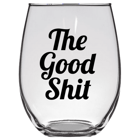 

The Good Stuff Funny Funny Stemless Wine Glass