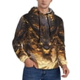 thumbnail image 2 of Sikiie Cool Black Gold Dragon Men's Hoodie, Essentials Hoodie, Sweatshirt, Pullover Hooded Sweatshirt for Men-3X-Large, 2 of 7