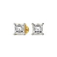 thumbnail image 4 of 2 Carat Lab Grown Diamond Earrings | IGI Certified Asscher Shape Mriya Love Solitaire Stud Earrings 4 Prong | F-G Color, VS Clarity | 14K Yellow Gold | Friendly Diamonds Earrings, 4 of 6