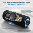 thumbnail image 2 of Altavoz Bluetooth MIATONE portátil de 36 W con 16 horas de reproducción, color negro, 2 of 8
