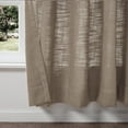 thumbnail image 2 of TWOPAGES Polyester Linen Light Filtering Curtain Grommet Drape for Sliding Glass Door Window Treatment, 1 Panel, 100"x84", Rust Brown, 2 of 6