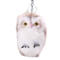 thumbnail image 2 of Naierhg Artificial Fur Fluffy Owl Pendant Keyring Keychain Car Bag Hang Decoration, 2 of 8