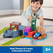Thomas & Friends Cranky’s Dockside Delivery Train Set from Fisher-Price with Motorized Thomas Engine