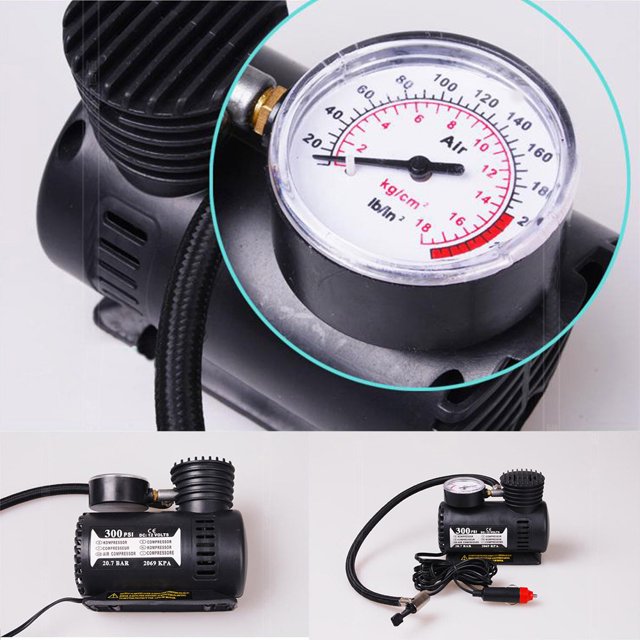 RYRDWP Voiture 12v Électrique Mini Compresseur Compact Gonfleur d'Air 300psi Nouveau