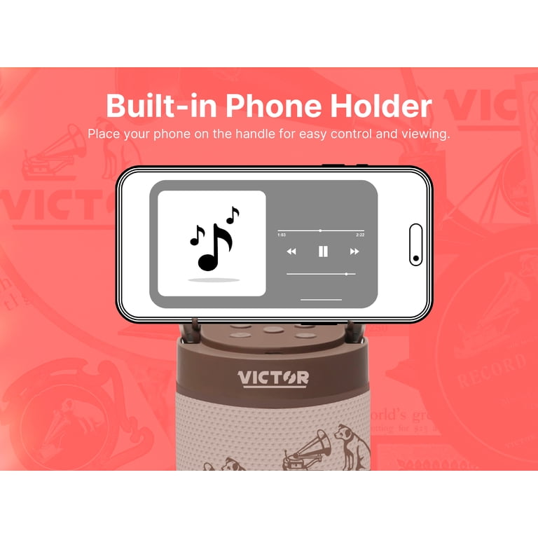 Victor Portable Bluetooth Speaker with Metal Lunch Box photo 5