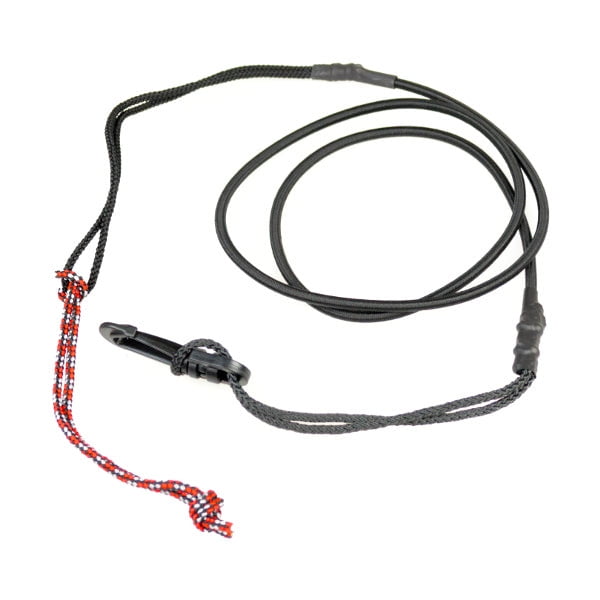 Yak Gear Marine Paddle Leash PFC 40 Inch Length; 3/16 Inch Nylon Bungee; 360 Degree Hook Swivel; With 1/8 Inch Polypropylene Rope/Velcro Strap