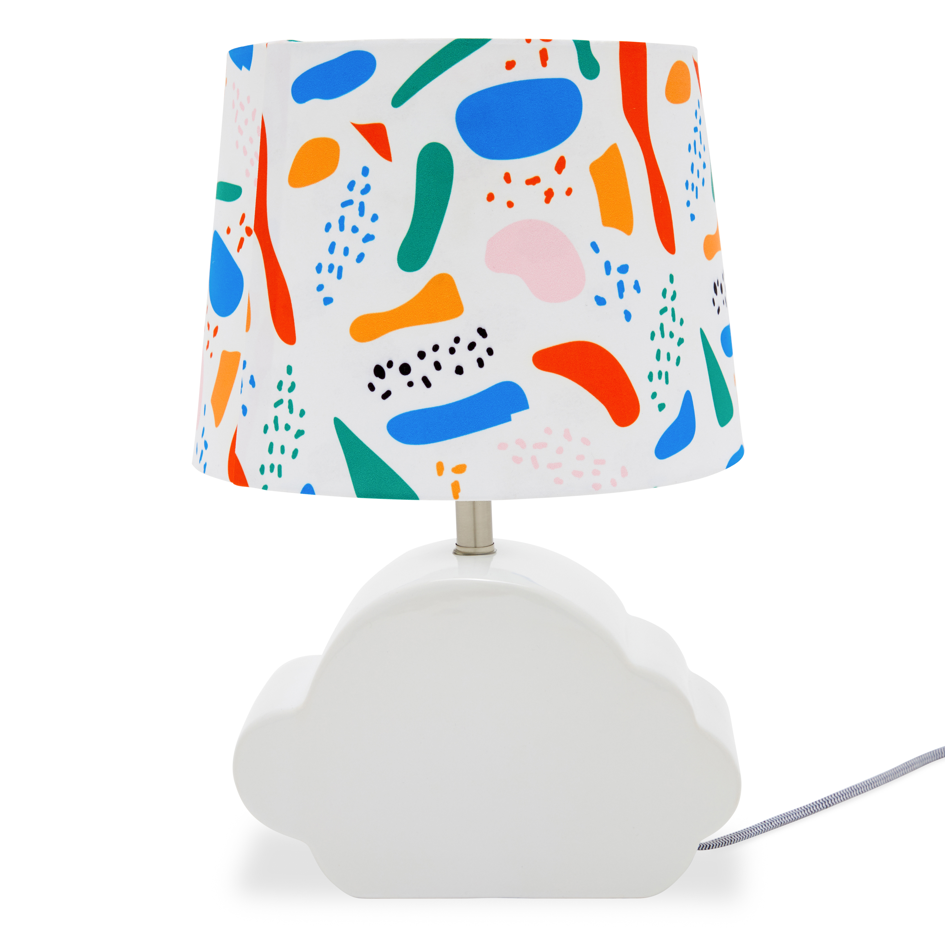 Abstract Shapes Shade with Ceramic Cloud Shaped Base by Drew Barrymore Flower Kids - image 5 of 10