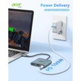 Acer USB C to HDMI Adapter, TypeC Multiport AV Converter with 4K HDMI