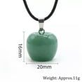 thumbnail image 3 of EOEMY 20mm Mini Hand Carved Apple Shape Pendant Gemstone Loose Beads Stone Jewelry Diy-Sodalite-1Pc (Pendant), 3 of 9