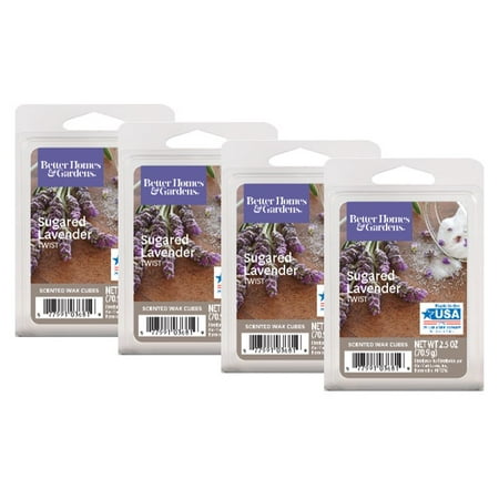 Better Homes & Gardens 2.5 oz Sugared Lavender Twist Scented Wax Melts, (Best Sugar Wax Brand)