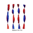 thumbnail image 2 of Patriotic Streamers for 4th of July Decorations – Red White and Blue Crepe Paper Streamers, 4 Pack, 118 Inches Each, for Party, Stair Railing, and Ceiling Decor, 2 of 6