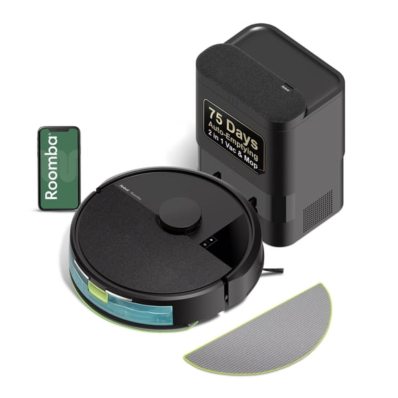 Aspiradora Robótica iRobot Roomba 105X Combo con Mopa y Base AutoVacío