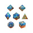 thumbnail image 2 of Ensemble de dés en Résine - 7 Pcs, D20, pour Jeux de Table/rpgs, Facile à Lire, 2 of 5