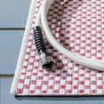 thumbnail image 4 of Safavieh Courtyard Finnian Solid Indoor/Outdoor Area Rug, Ivory/Pink, 4' x 4' Square, 4 of 10