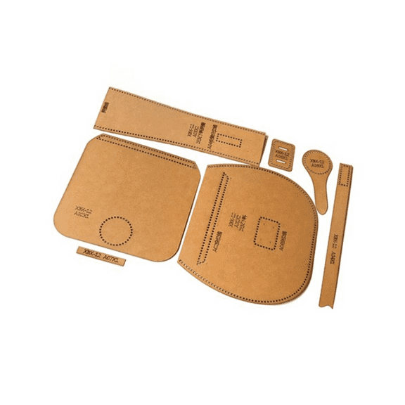 DIY Leather Tool Kit Kraft Handbag Sewing Pattern DIY Handmade Craft Template Finished Product Size 21x19x6.5CM