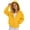 Yellow, variant on WQNVRNR Girls Zip up Hoodie- Warm Long Sleeve Loose Casual Kids Fall Sweatshirt Jackets Gray Size 5-14