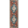 thumbnail image 6 of CAMILSON Oriental Retro Persian Traditional Vintage Distressed Non-Shedding Indoor Area Rug(4001-Red 2x7), 6 of 10