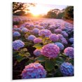 thumbnail image 2 of Designart "Purple Blue Blooms Of Hydrangea Delightful Palette" Floral Metal Art Print, 2 of 5