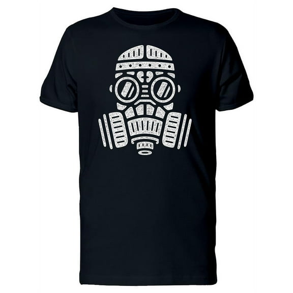 Retro Vintage Gas Mask T-Shirt Men -Image by Shutterstock, Male x-Large