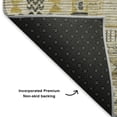 thumbnail image 5 of Addison Rugs Mayfield Premium Machine Washable Transitional Stripes Brown Round Rug, 8' x 8', 5 of 6