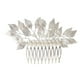 thumbnail image 1 of KAKOWELY Peineta para el cabello de boda con diseño de perla, hoja de plata y perla, joyería para el cabello, 1 of 4